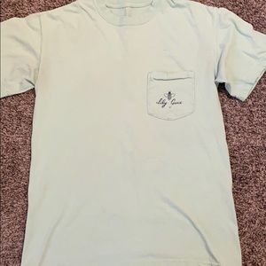 teal lily grace puppy shirt